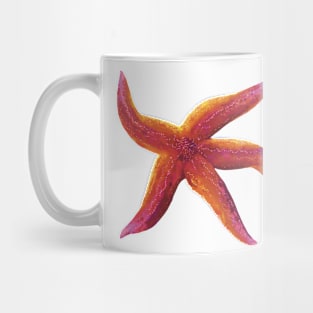 Starfish Glowing Pink and Orange Mug